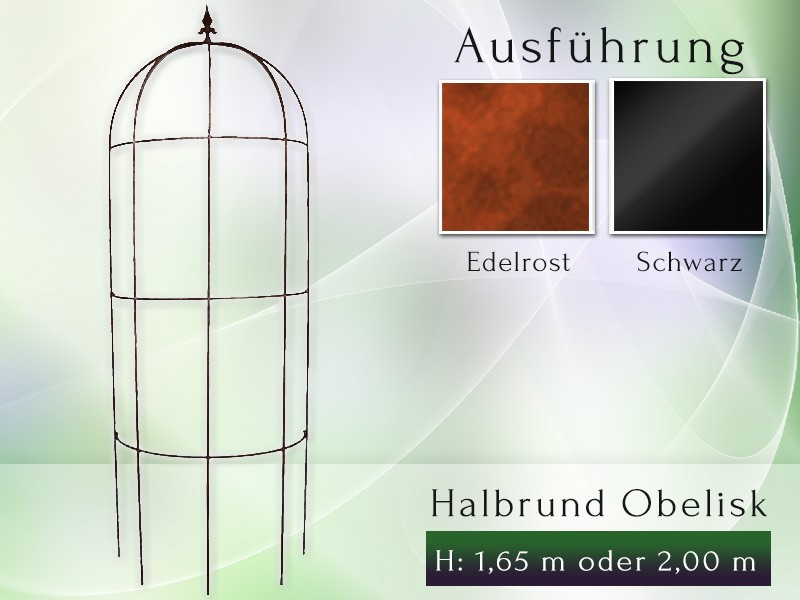 Halbrund Obelisk H- 1,65 m oder 2,00 m