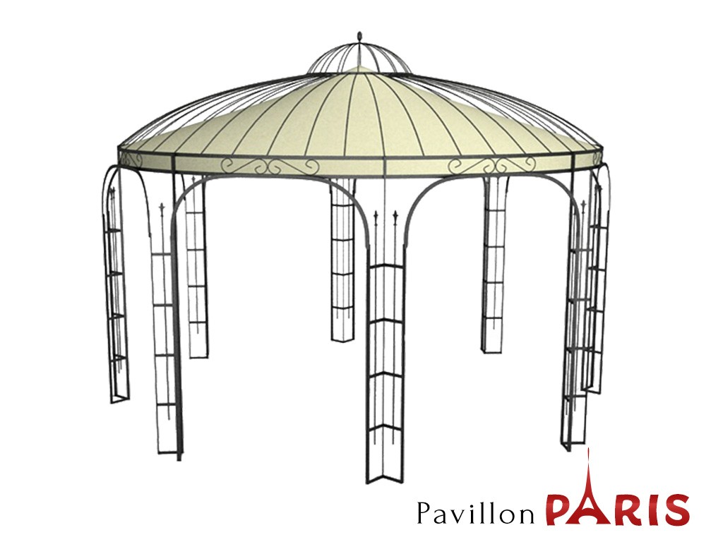 Pavillon Metall Rund Gartenlaube Paris Ausgefallen Schoner Modern