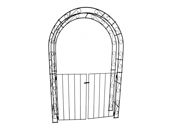 Rosenbogen HOLLAND Rund mit Tor II B 1,40 m - Tor Höhe 1,10 m