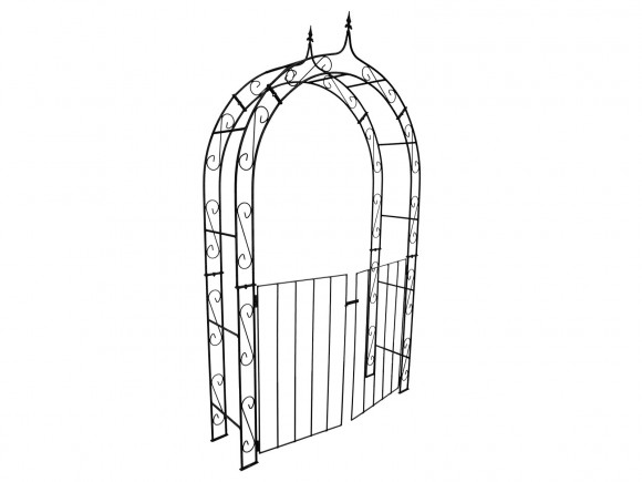 Rosenbogen HOLLAND Lilie-Spitze mit TOR II B 1,40 m Tor Höhe 1,10 m