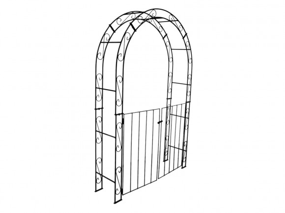 Rosenbogen HOLLAND Rund mit Tor II B 1,20 m - Tor höhe 1,10 m
