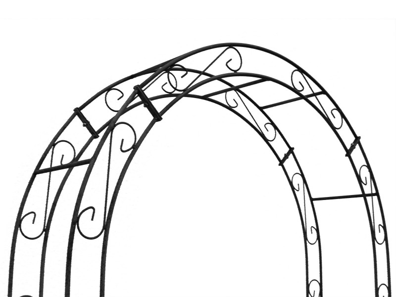 Rosenbogen HOLLAND Rund mit Tor II B 1,20 m - Tor höhe 1,10 m