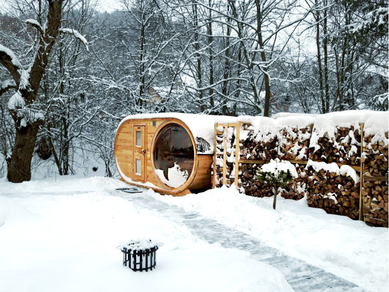 Ovale Sauna PANORAMA