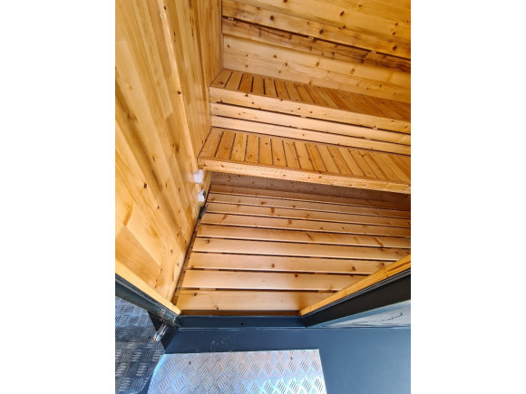 Gartensauna Outdoorsauna Saunahaus HORISONT inkl.Saunaofen 1.6 m