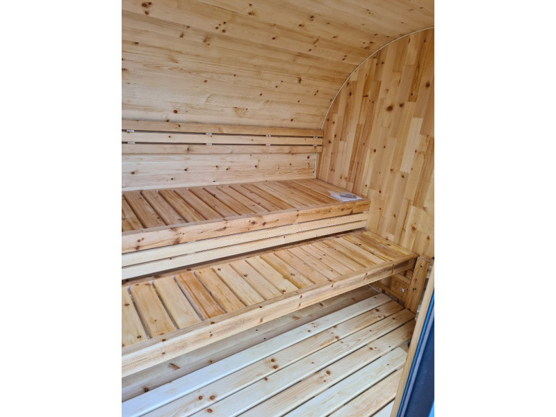 Gartensauna Outdoorsauna Saunahaus HORISONT inkl.Saunaofen 1.6 m