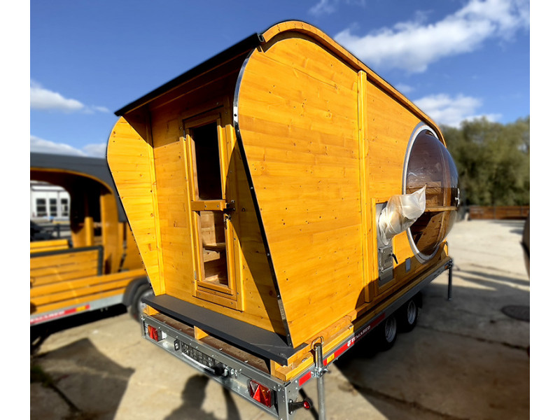 Mobile Sauna Gartensauna Outdoorsauna Panorama inkl.Saunaofen