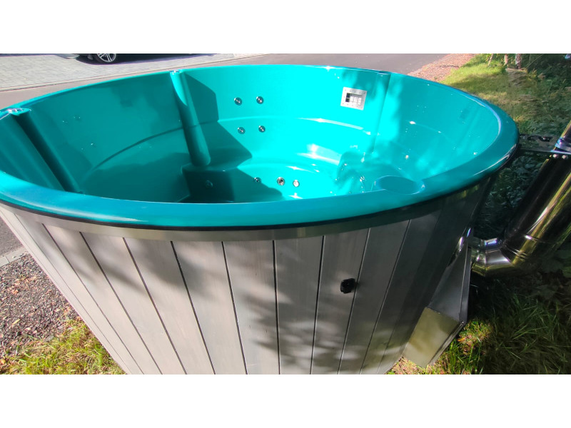 Hot Tub Thermoholz Holz BadeFass mit Interner Holzofen Ø 2.36 m