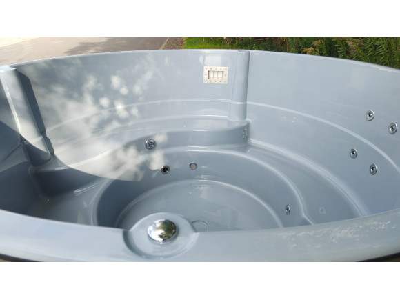 Hot Tub Thermoholz Holz BadeFass mit Interner Holzofen Ø 2.36 m